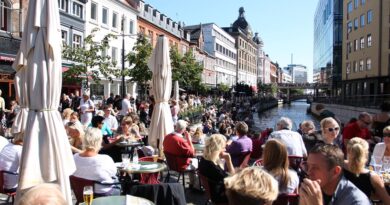 City life in Aarhus, Denmark