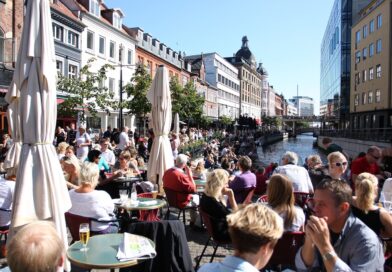 City life in Aarhus, Denmark