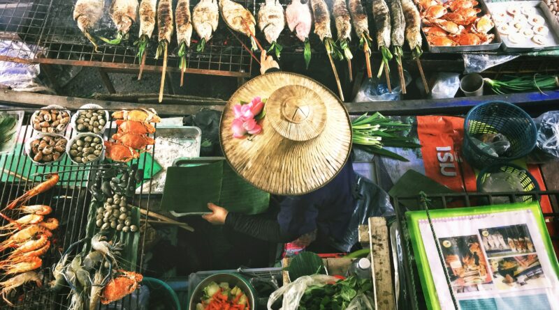 Photo of a food market in Bangkok