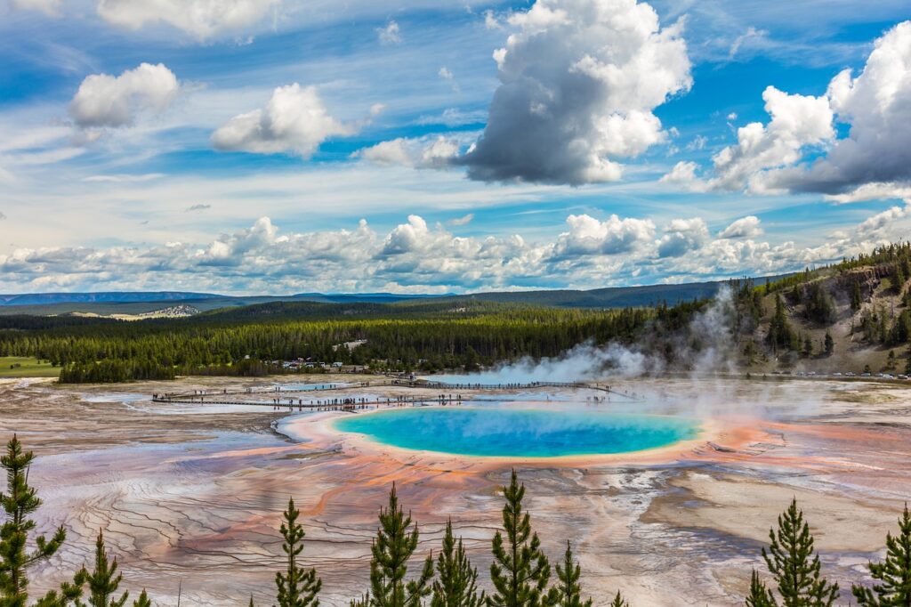 Yellowstone National Park in USA. 