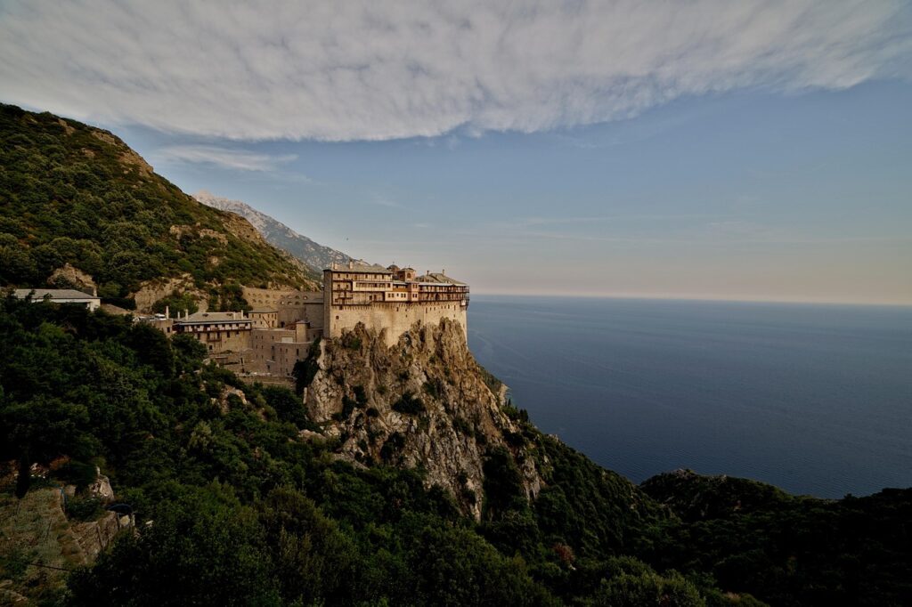 Mount Athos in Greece