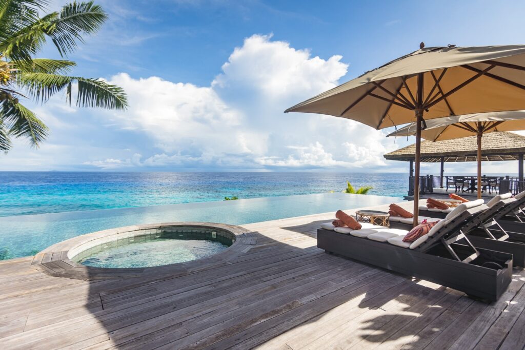 One of the private villas at Fregate Island in Seychelles