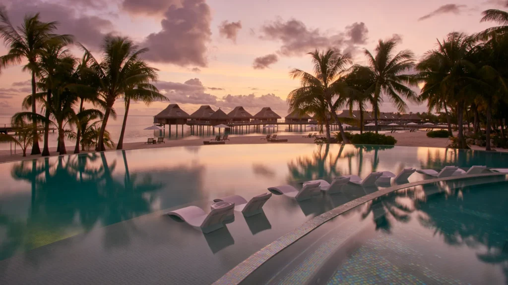 Sunrise from Conrad Bora Bora Nui