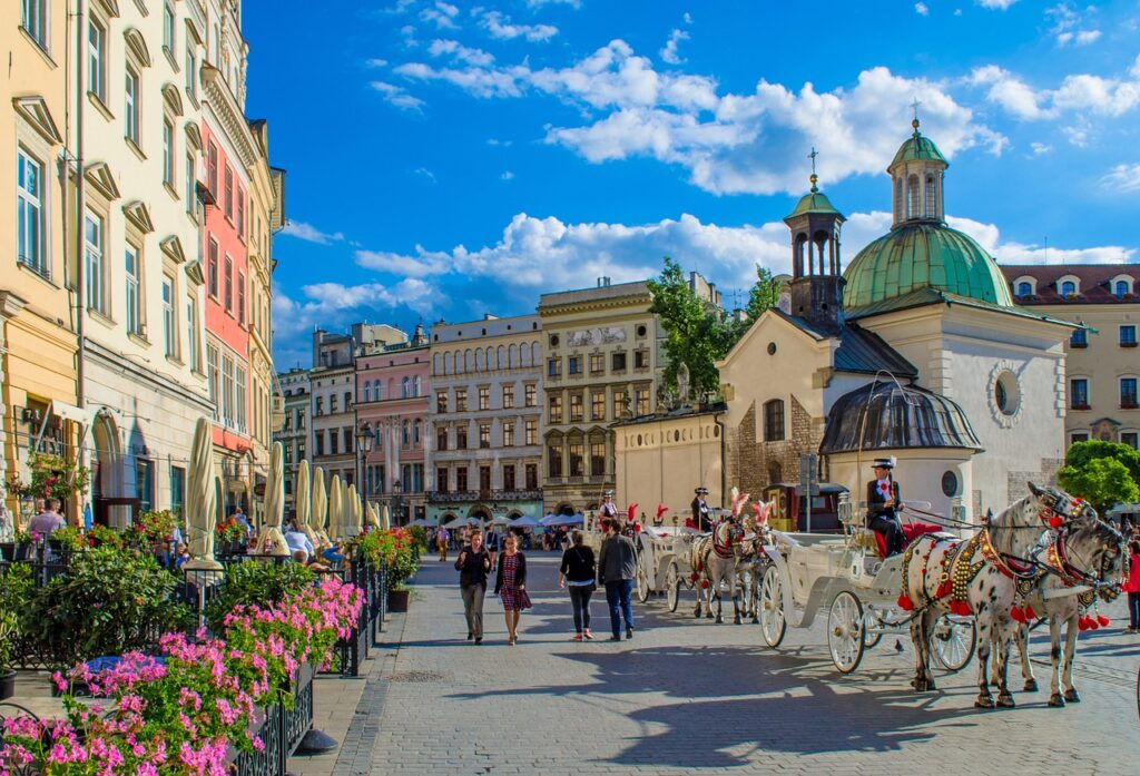Streets of Krakow, Poland