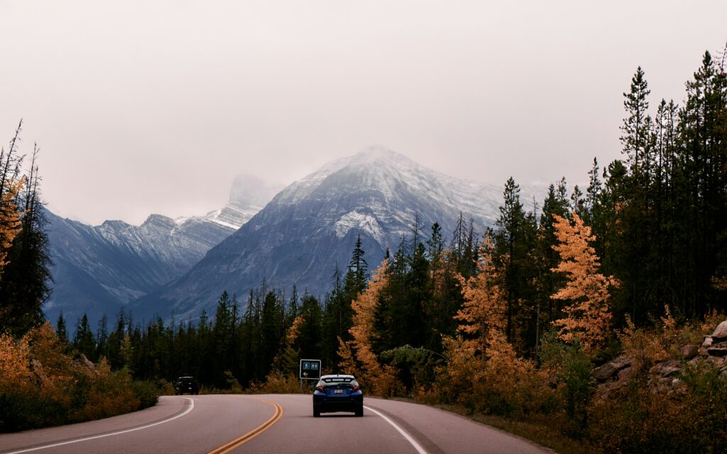 Fall at Icefields Parkway, Jasper, AB, Canada