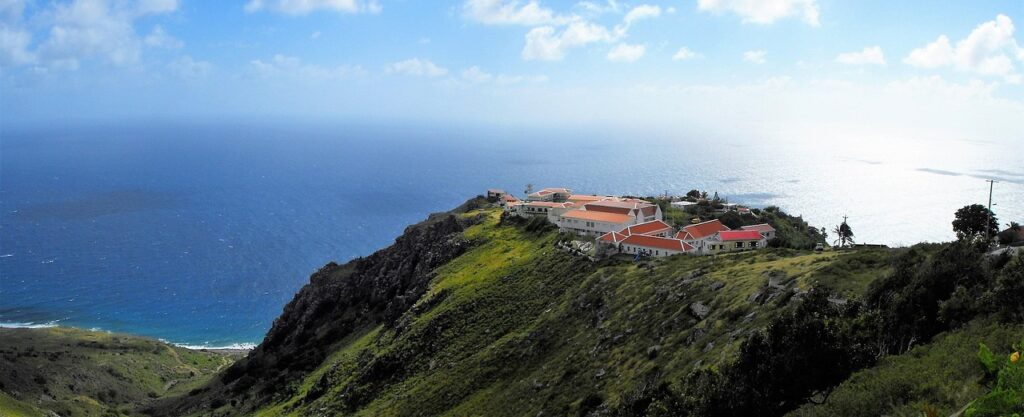 Saba Island in the Caribbean