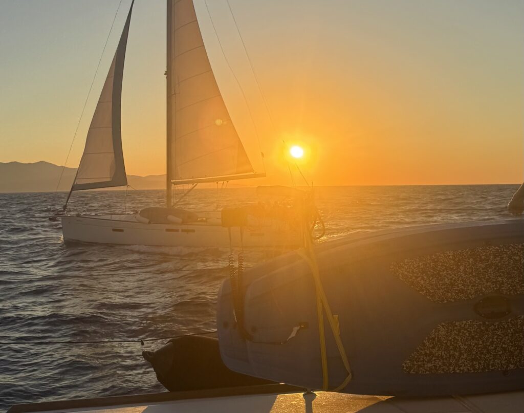 Sunset from a cruise ship.