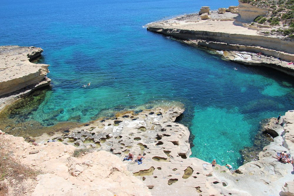 View of crystal clear waters in St. Peters Pool