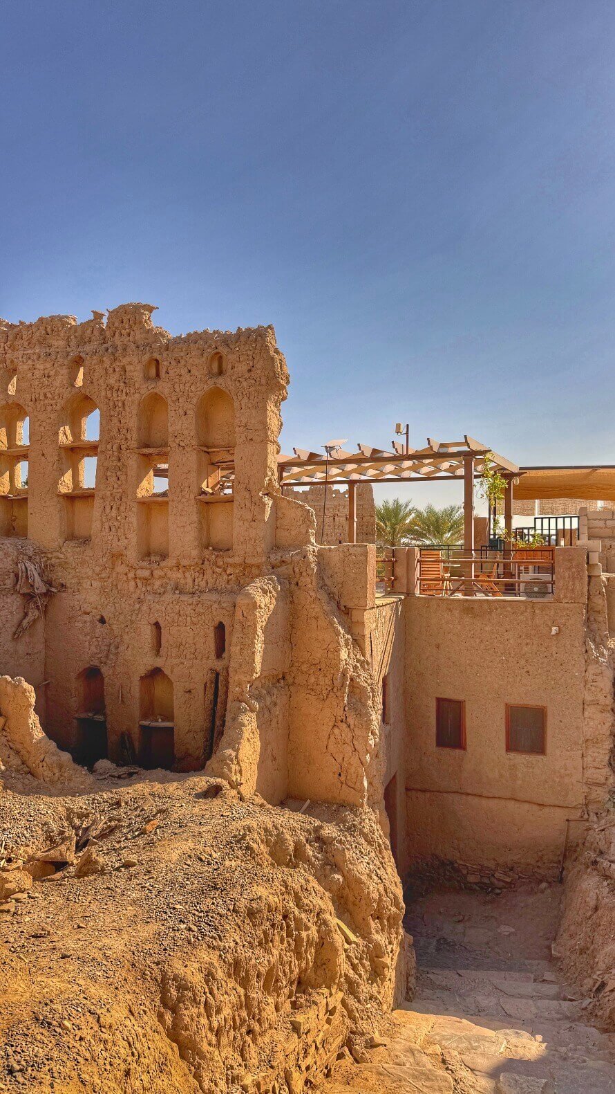 Al Hamra mud village with plenty of mud houses