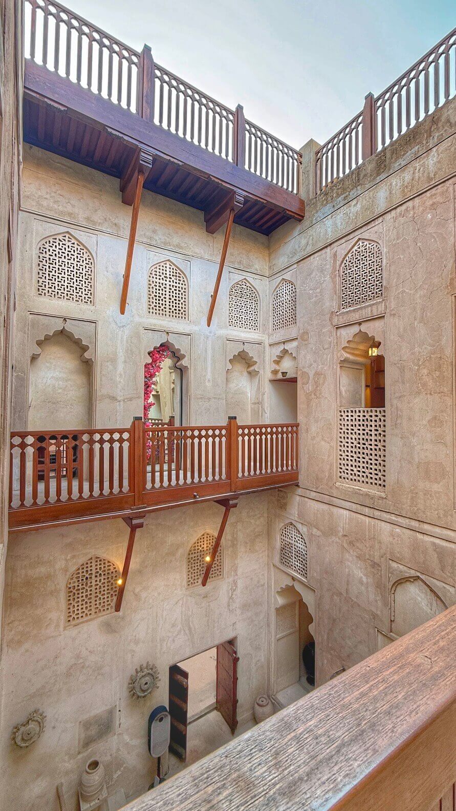 The inside staircase in Jabreen Castle
