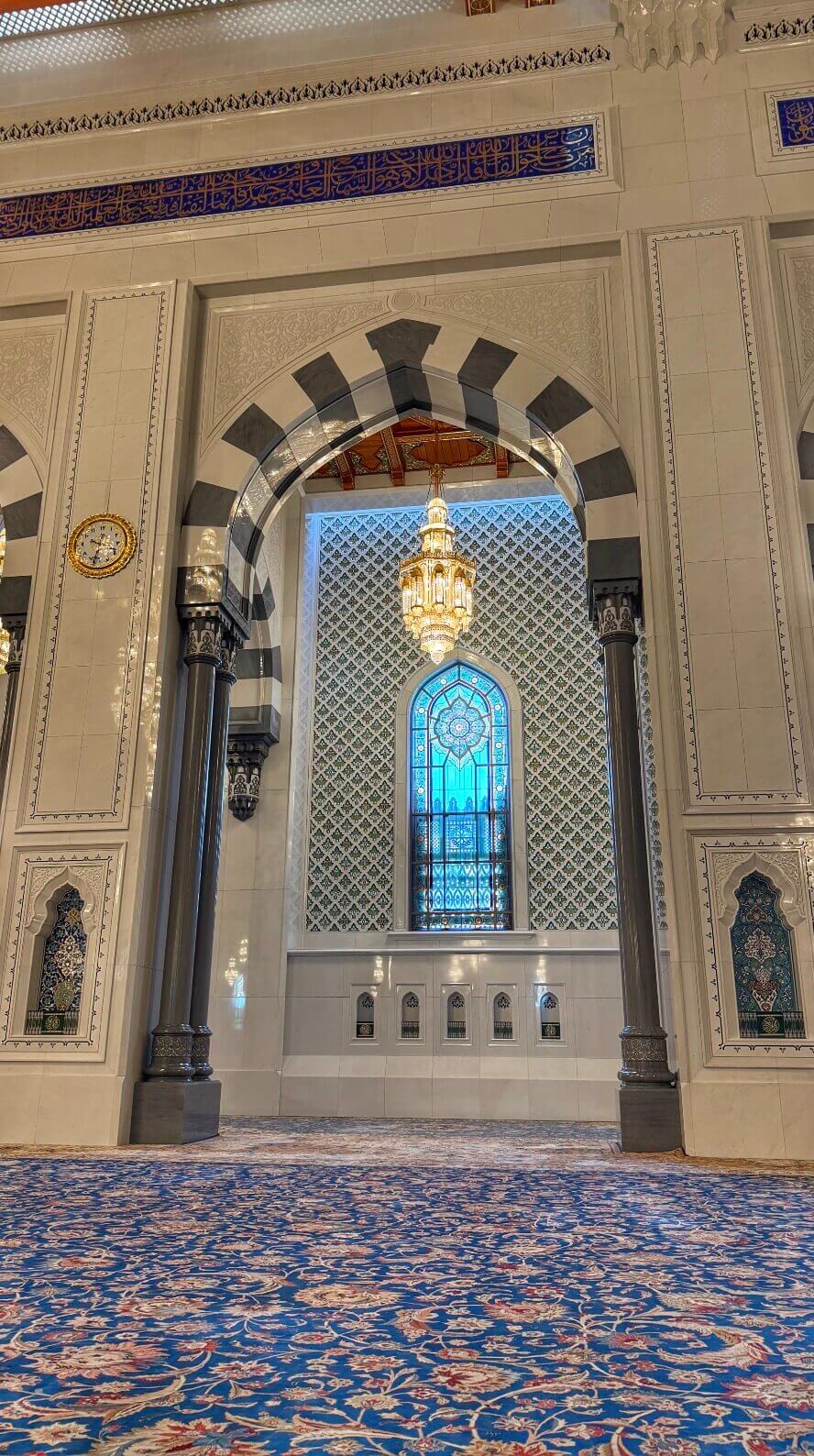 Inside Sultan Qaboos Mosque