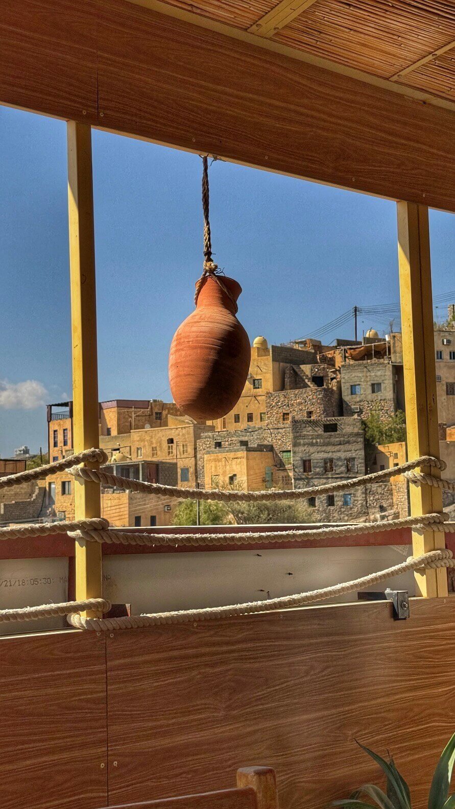 A restaurant on the top of building