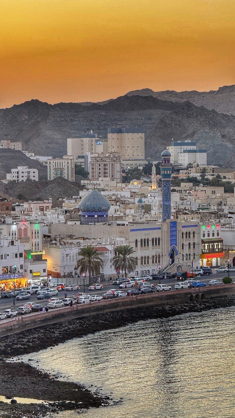 Mutrah Corniche seen from Mutrah Fort