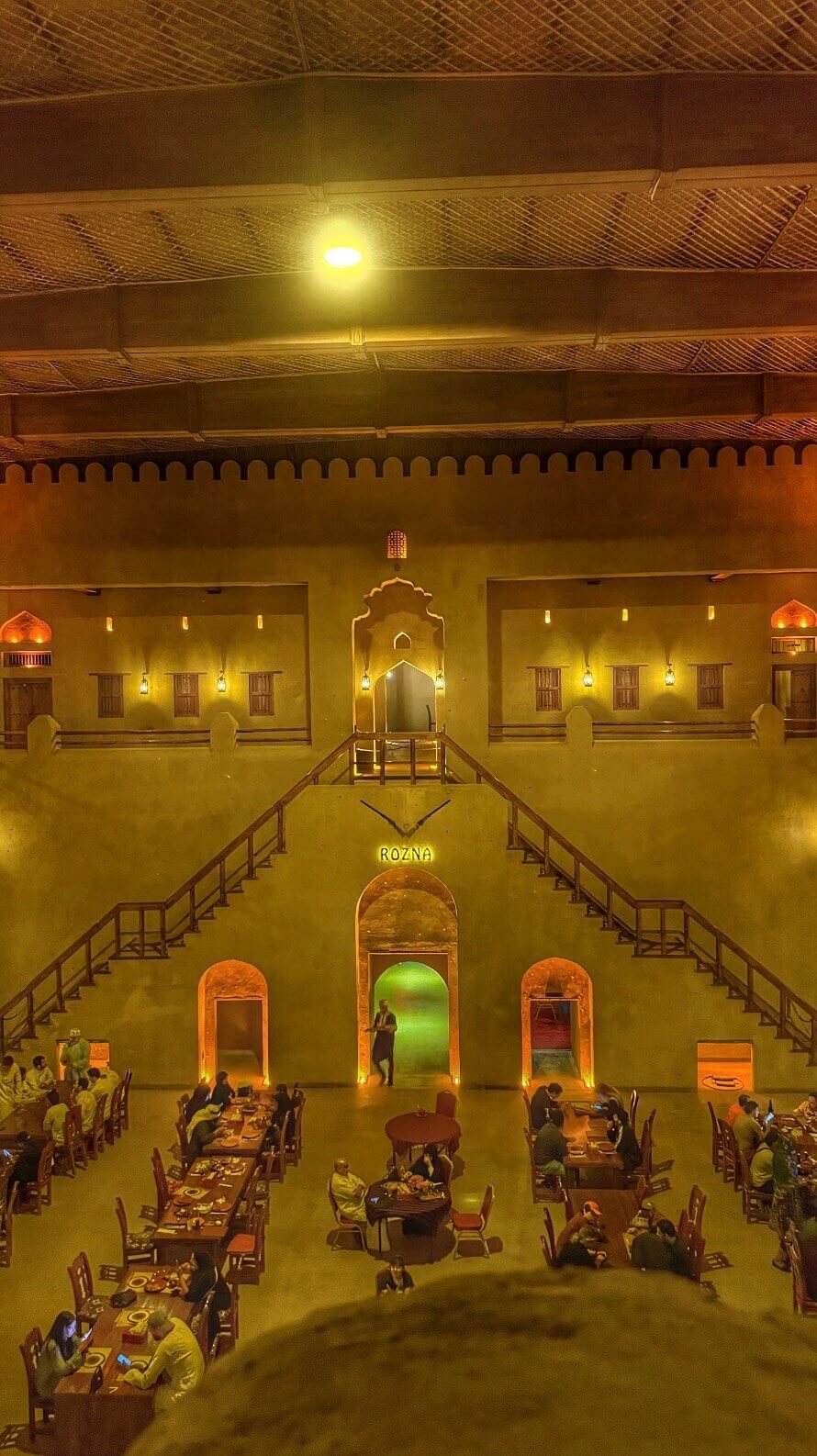 The inside of Rozna restaurant