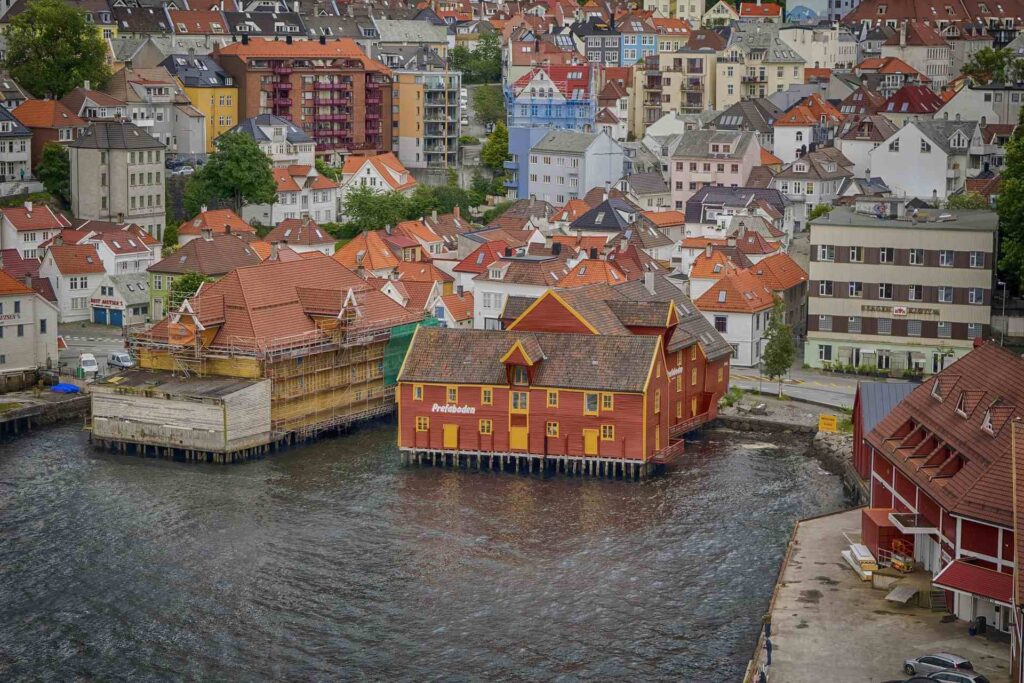 Bergen houses seen from above