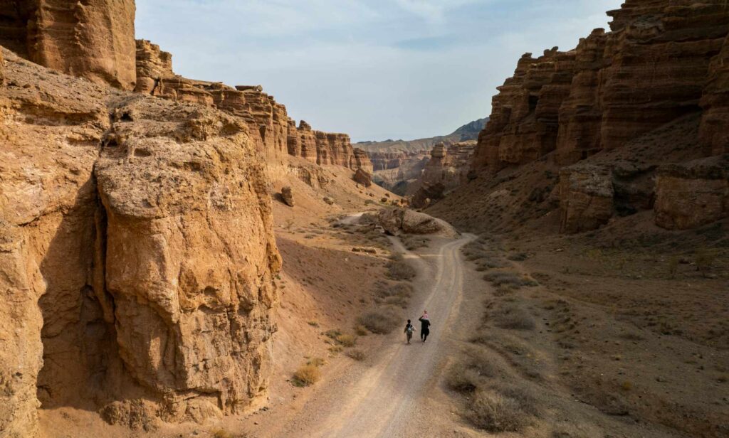 The Charyn Canyon in Kazakhstan. 