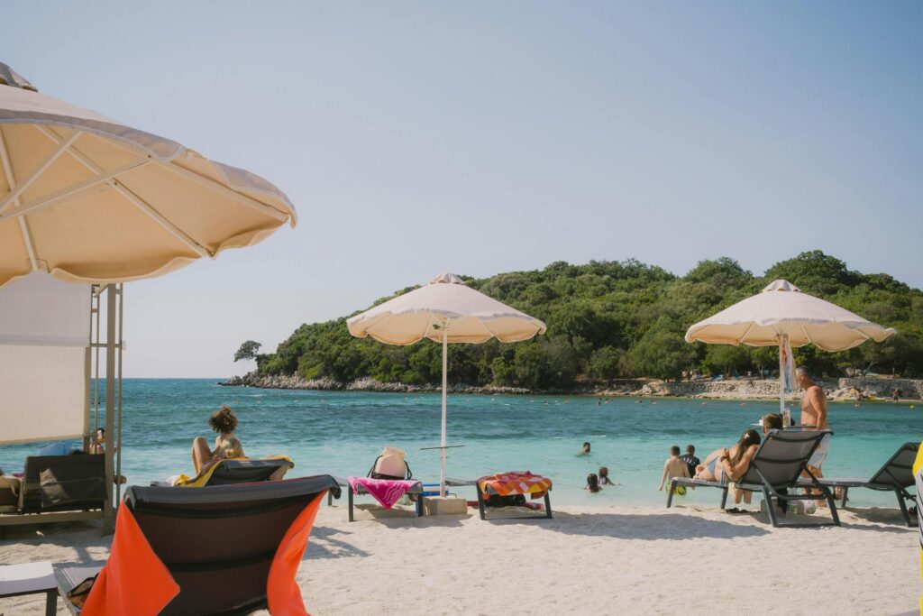 Ksamil beach in Albania