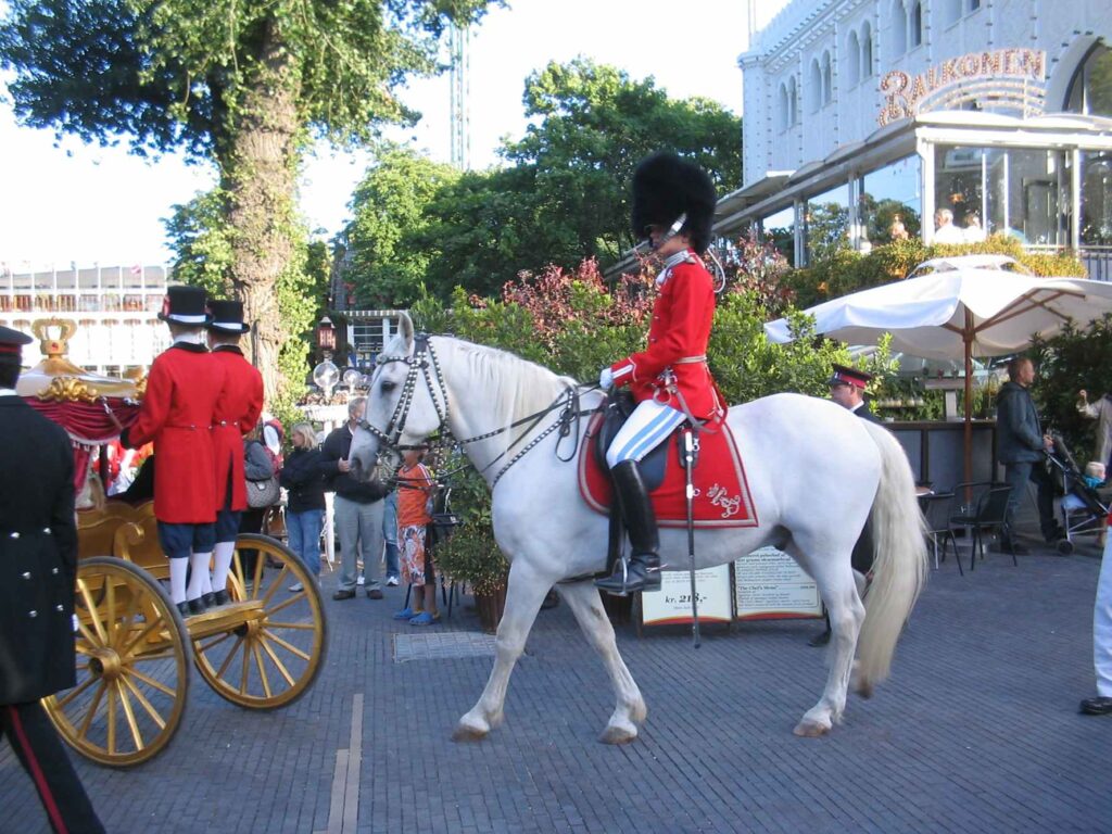 A horse in Tivoli, Copenhagen