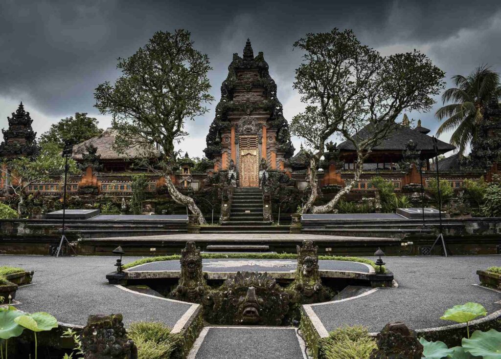 Bali or Thailand — Temple in Ubud Bali Indonesia