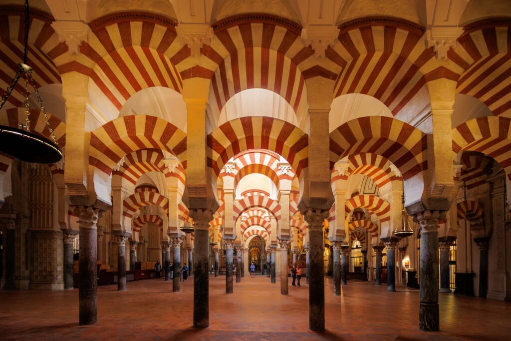 Cordoba day trip from Malaga, Mezquita striped arches