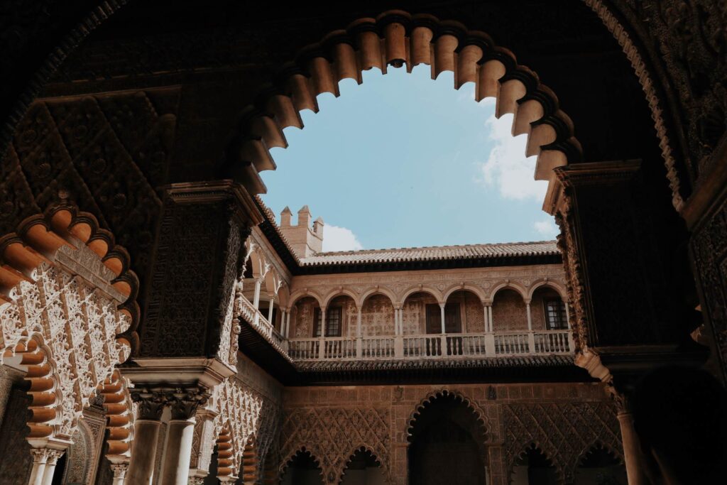 Real Alcázar palace in Seville on a Spain Portugal Morocco trip