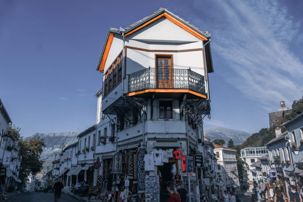Gjirokastër Ottoman stone roofs old town