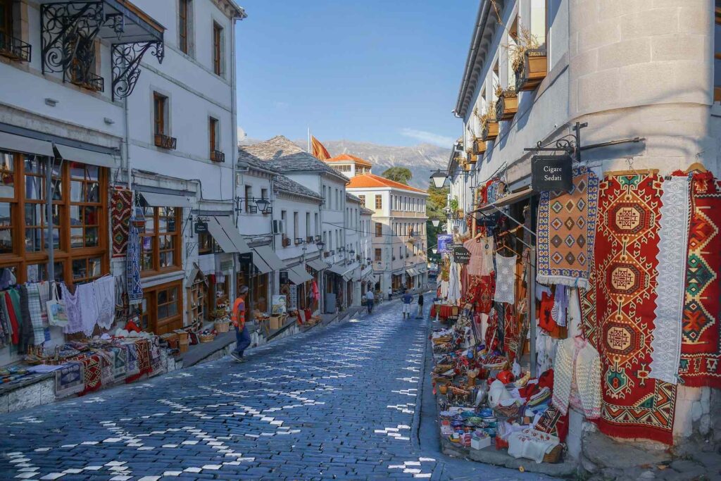 One of the old towns in Albania