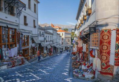One of the old towns in Albania
