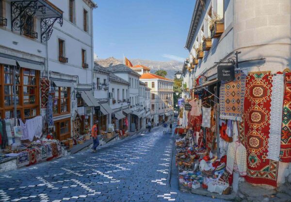 One of the old towns in Albania
