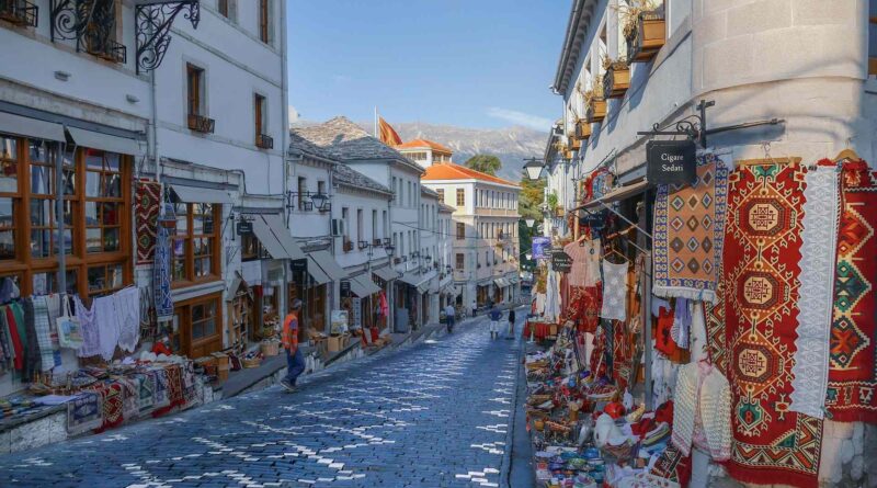 One of the old towns in Albania