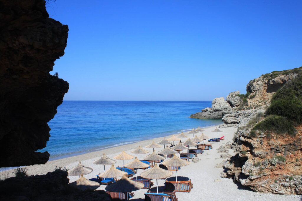 Dhermi beach in Albania