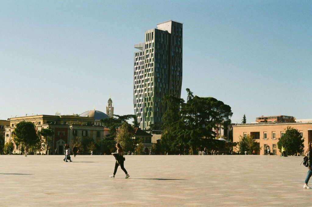 Skanderbeg Square Tirana Albania capital city