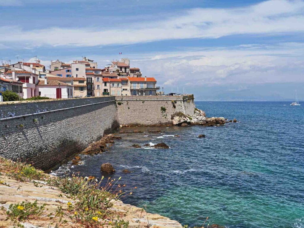 Old Town ramparts in Antibes, French Riviera