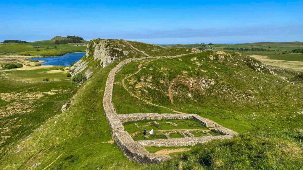 Sky over Hadrian's Wall in Northumberland National Park