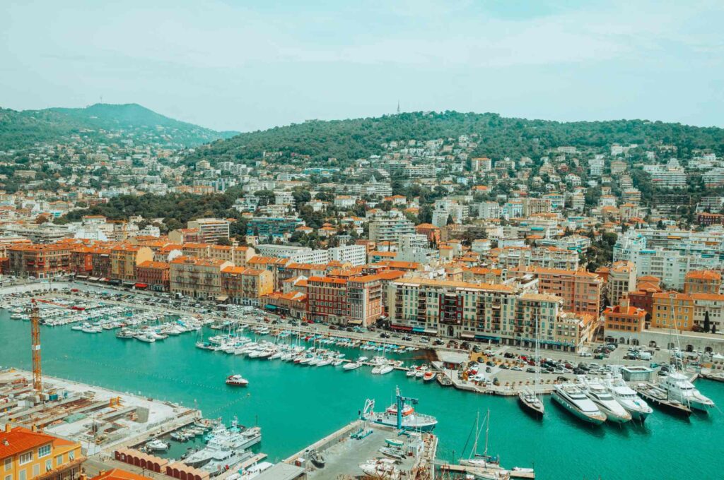The port in Nice, France