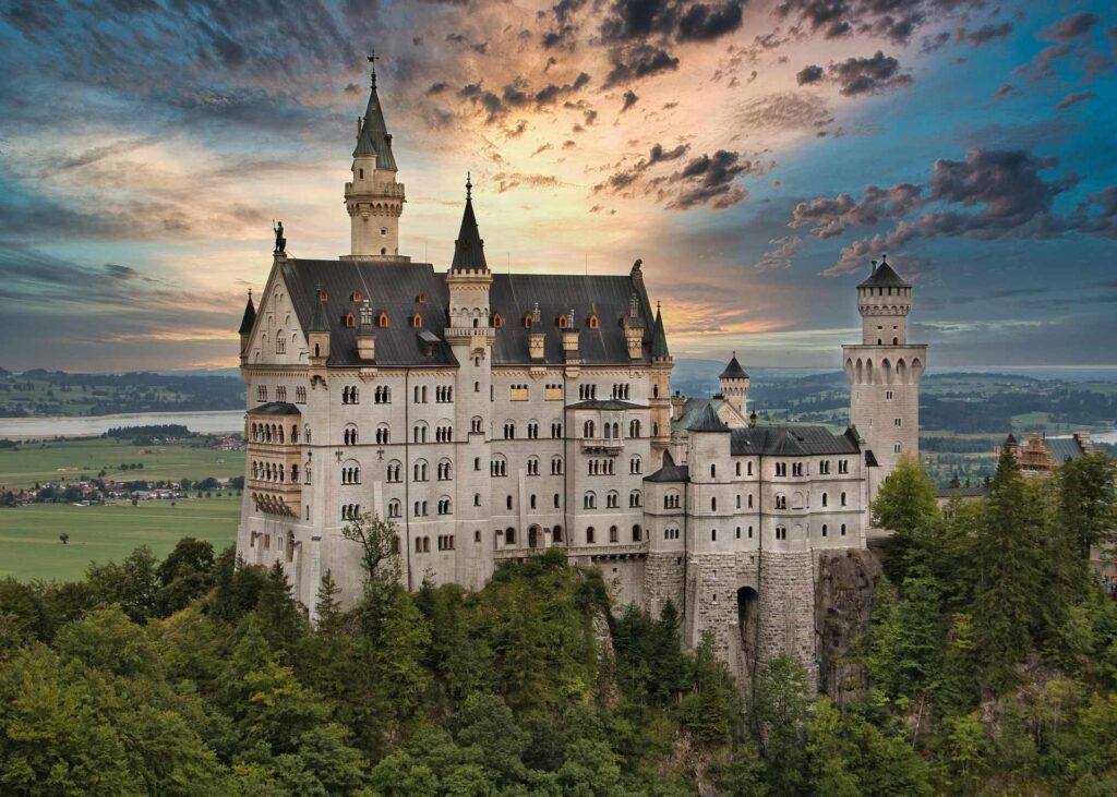 The world famous Neuschwanstein Castle in Germany