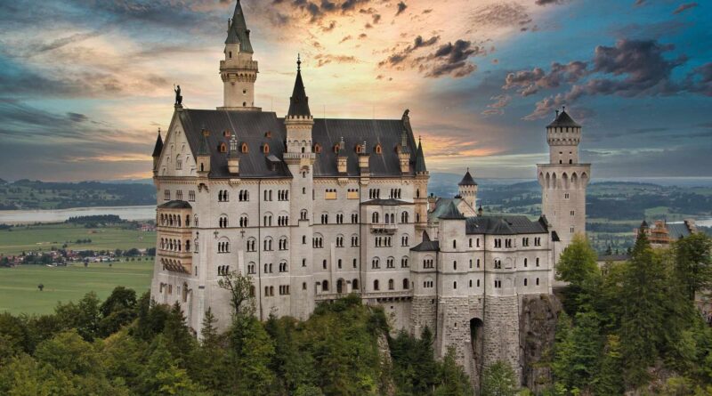 The world famous Neuschwanstein Castle in Germany