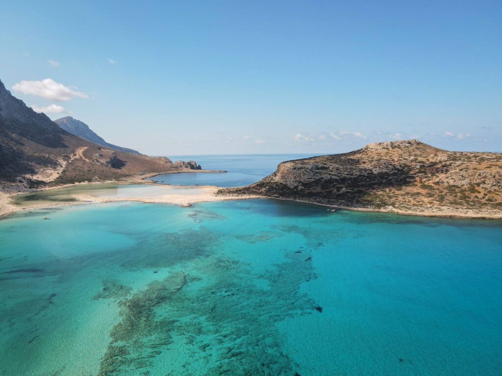 Crystal clear waters in Crete