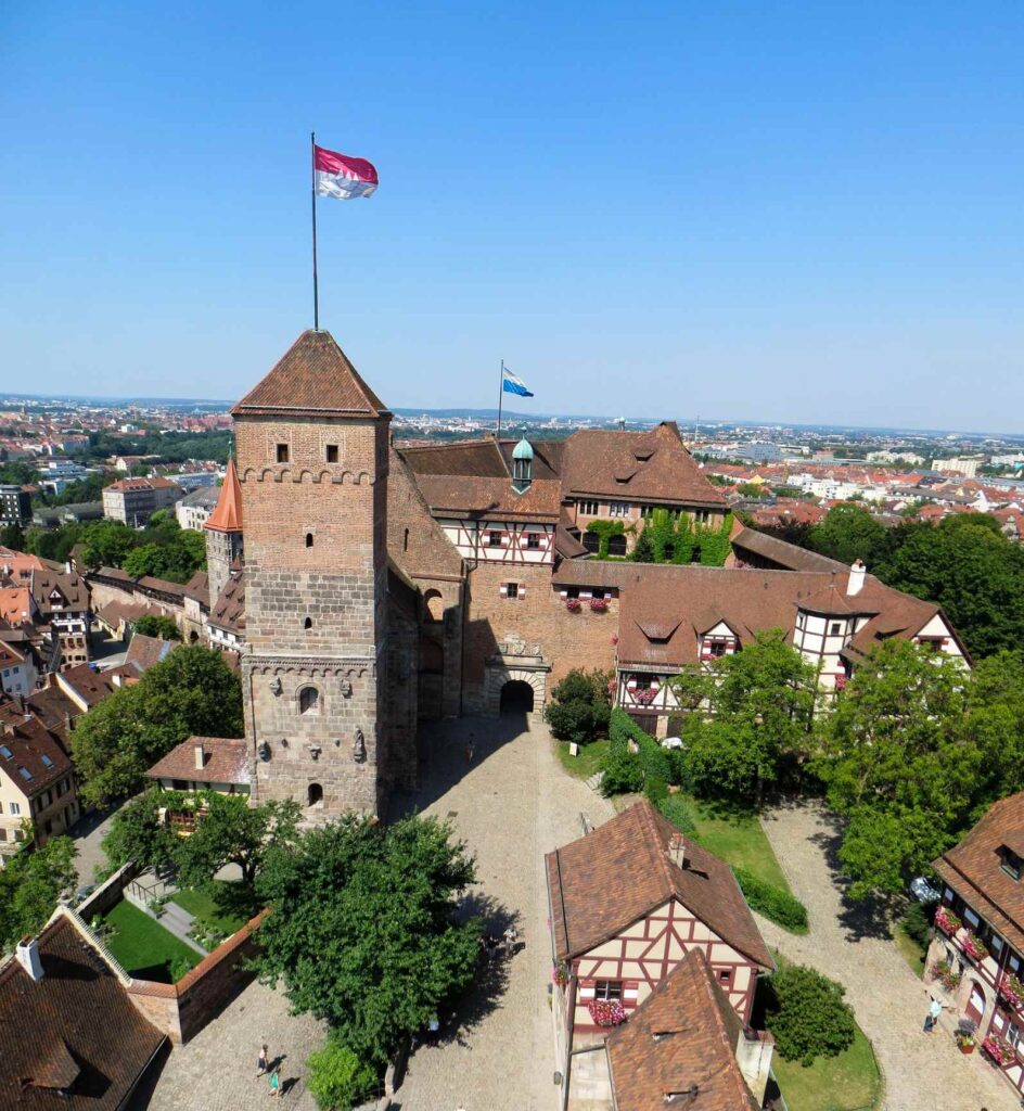 Nuremberg Imperial Castle above the medieval old town